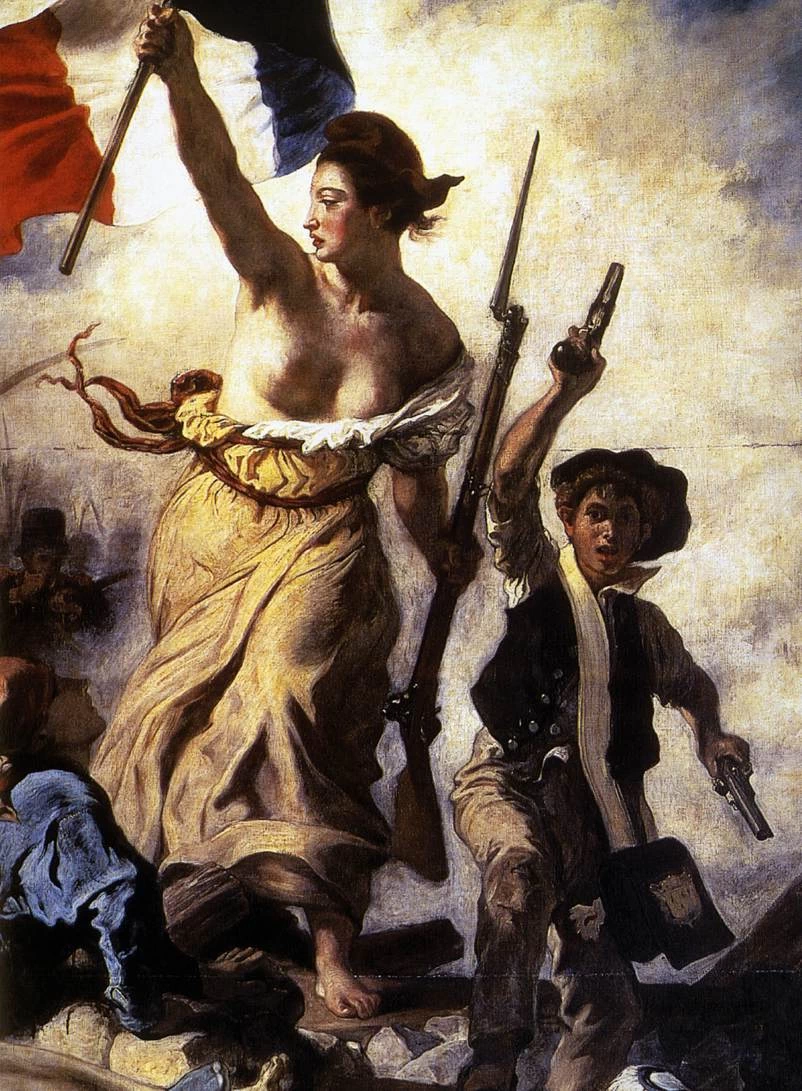 La Libertà che guida il popolo (28 luglio 1830) - dettaglio, Museo del Louvre, Parigi